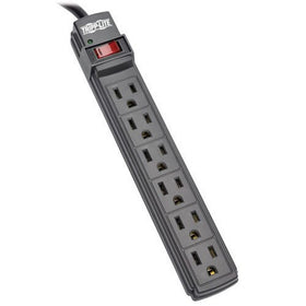 Tripp Lite PS66B front view showing six outlets and compact housing for organized power