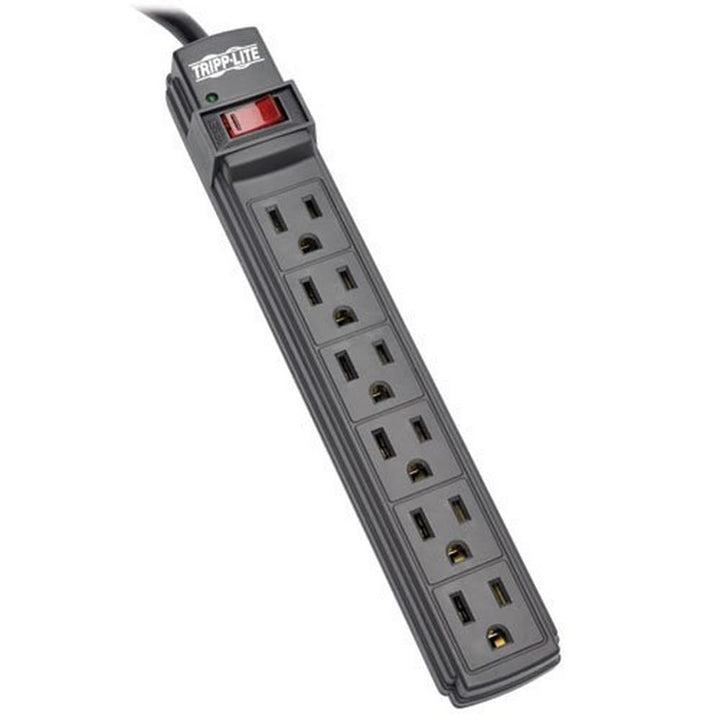 Tripp Lite PS66B front view showing six outlets and compact housing for organized power