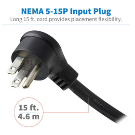TRIPP LITE RS-1215-RA resettable 15A breaker protects connected devices