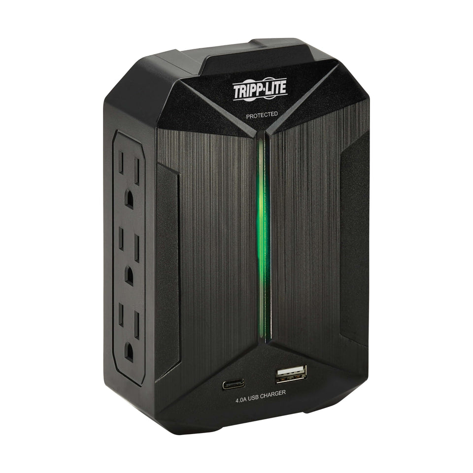 TRIPP LITE SK62USBC surge protector with six outlets for reliable wall-plug protection