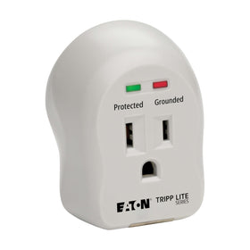 TRIPP LITE SpikeCube direct-plug outlet protector for clutter-free wall power.