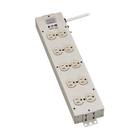 TRIPP LITE TLM1015NC front view with ten outlets for versatile power access
