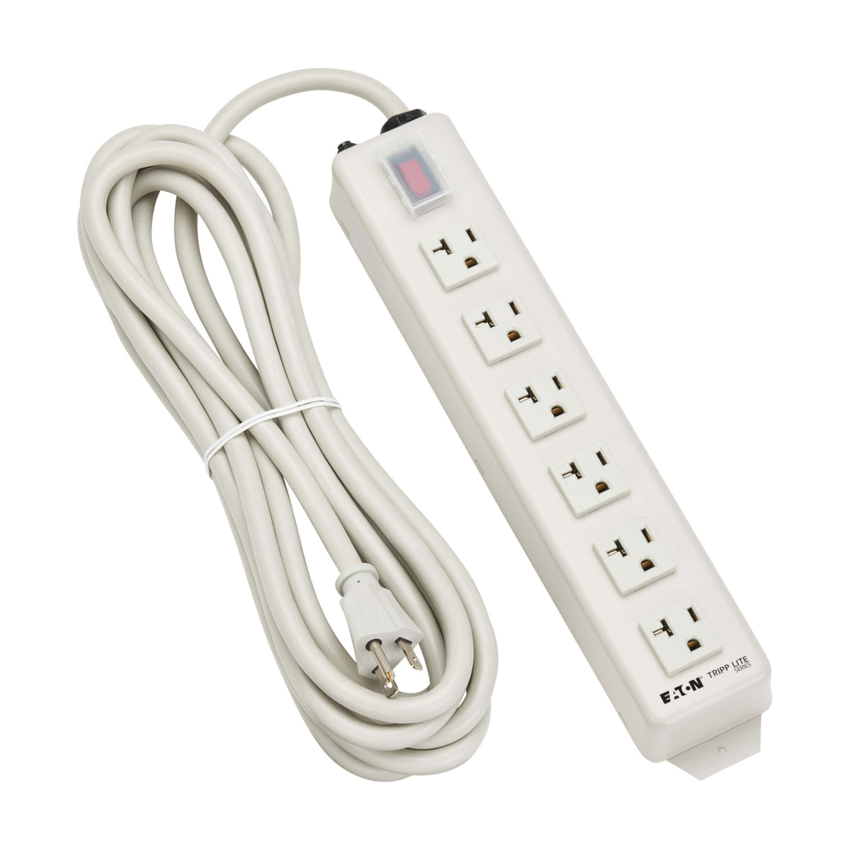 TRIPP LITE TLM615NC20 under-desk mounting capability keeps cords organized.