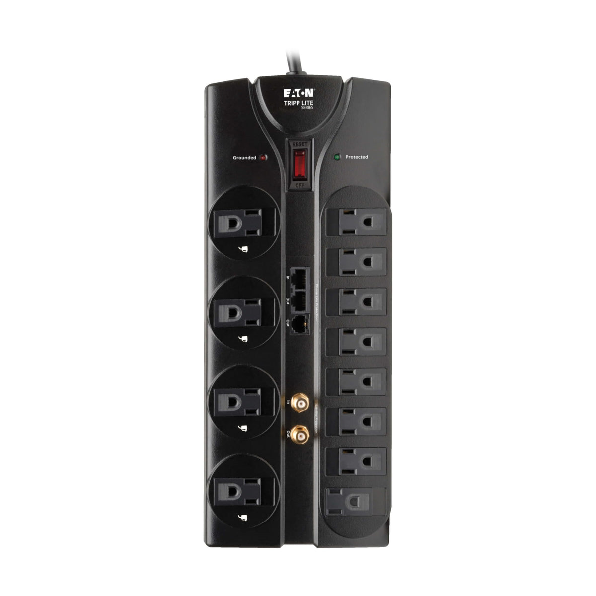 TRIPP LITE TLP1208SAT includes lifetime warranty for peace of mind.