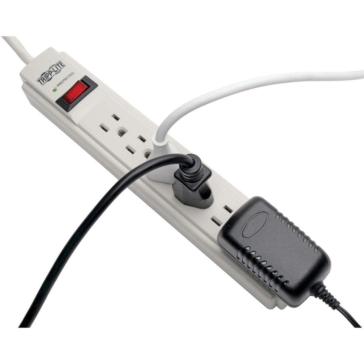TRIPP LITE TLP604 4-foot cord reaching distant outlets for organized setup