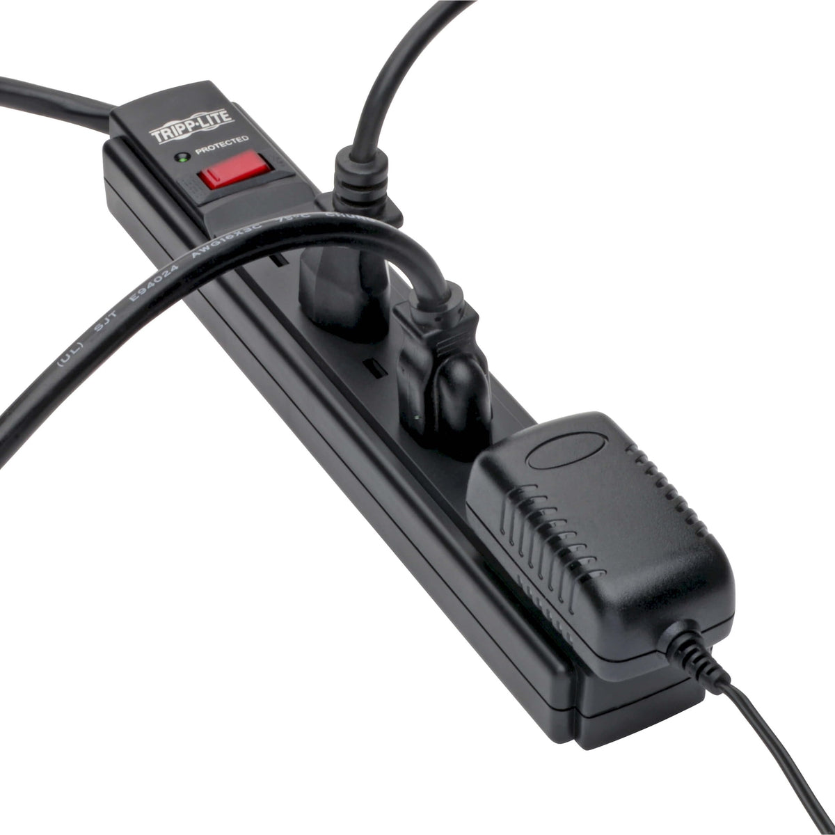 TRIPP LITE TLP606B 6ft cord keeps equipment reachable without excess cable.