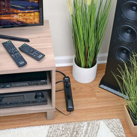 TRIPP LITE TLP606B with 900 joules of protection guards electronics from surges.