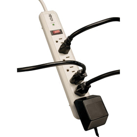 TRIPP LITE TLP74R right-angle outlets keep cables tidy and accessible