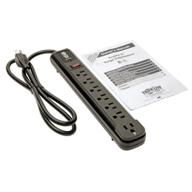 TRIPP LITE TLP74RB diagnostic LED shows surge protection status at a glance