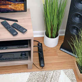 TRIPP LITE TLP74RB 4ft cord enables flexible placement around a workstation