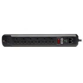 Tripp Lite TLP76RBTEL six-foot cord for flexible placement.
