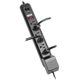 Tripp Lite TLP76RBTEL right-angle outlets save space and improve routing.