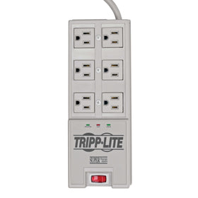 Tripp Lite TR-6 LEDs and recessed illuminated switch for instant protection status