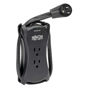 TRIPP LITE front view showing outlets and form factor, compact protection