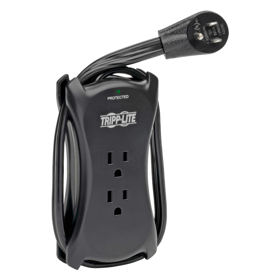 TRIPP LITE front view showing outlets and form factor, compact protection