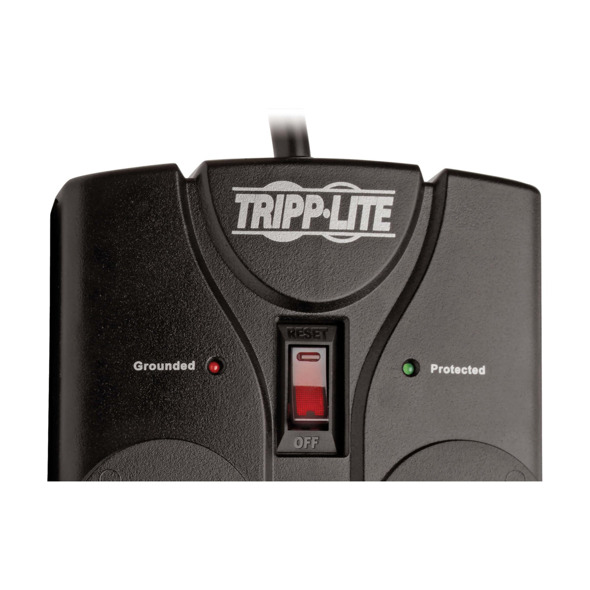 TRIPP LITE underside with keyhole mounting slots for secure wall or under-desk installation