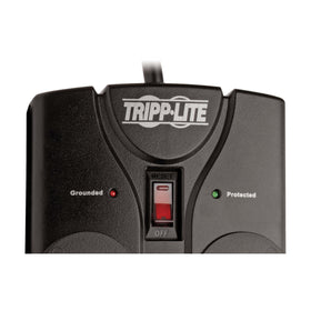 TRIPP LITE underside with keyhole mounting slots for secure wall or under-desk installation