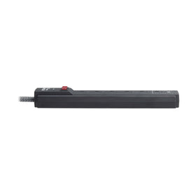Rear mounting slots enable wall or under-desk installation