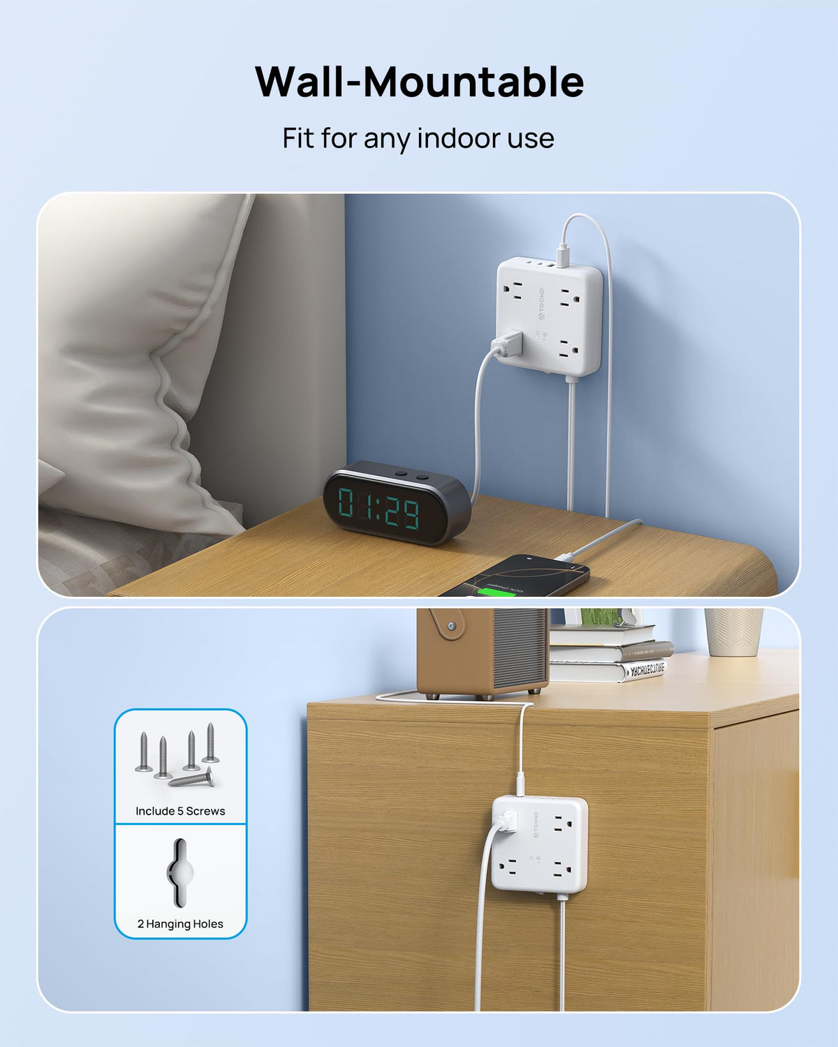 TROND 1440J surge protection guards electronics from power disturbances