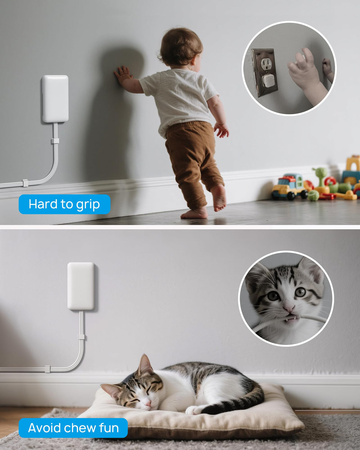 1700 joule surge protection helps guard electronics.