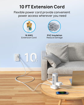 TROND surge protector with 1700J protection for devices.