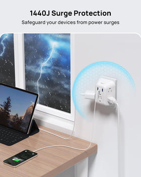 Three-sided outlet design for flexible plug arrangement