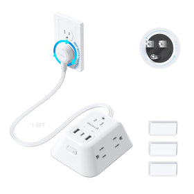 TROND 360° rotating plug powers tight outlet spaces