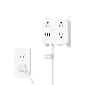 TROND 3FT extension behind TV with ultra-thin plug saves space