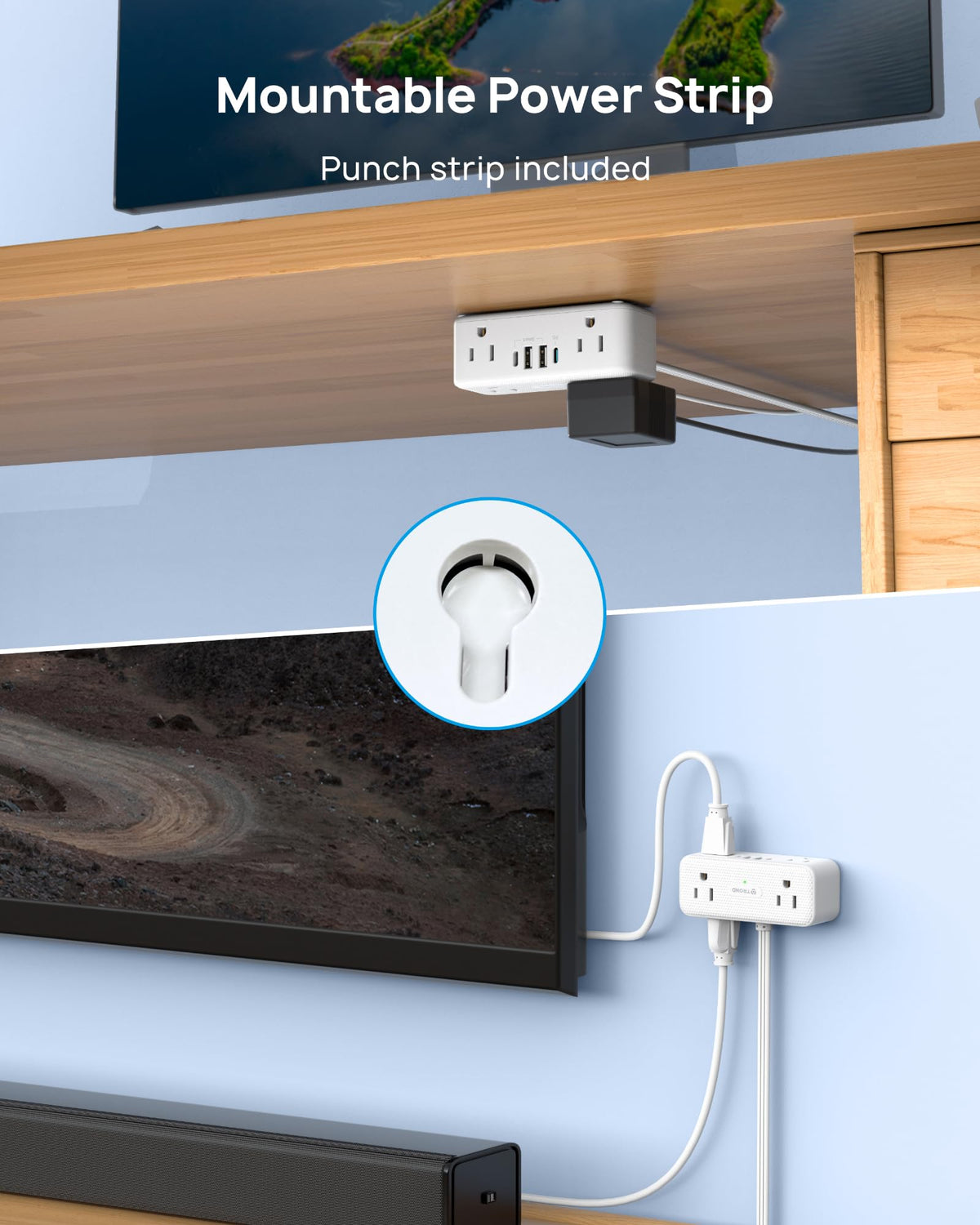 TROND 900 Joules surge protection guards electronics and power-sensitive gear