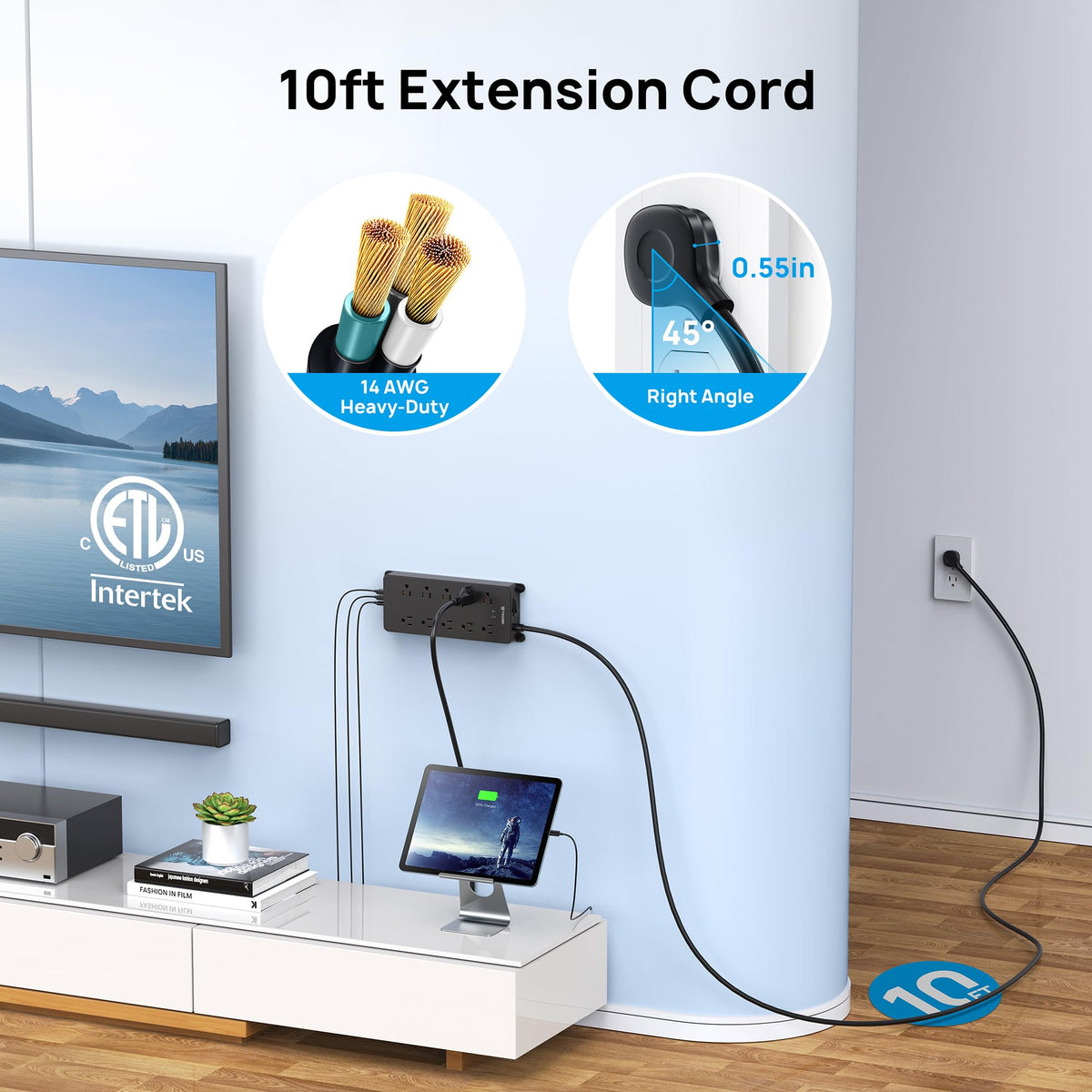 TROND closeup of USB‑A and USB‑C ports highlighting fast convenient charging