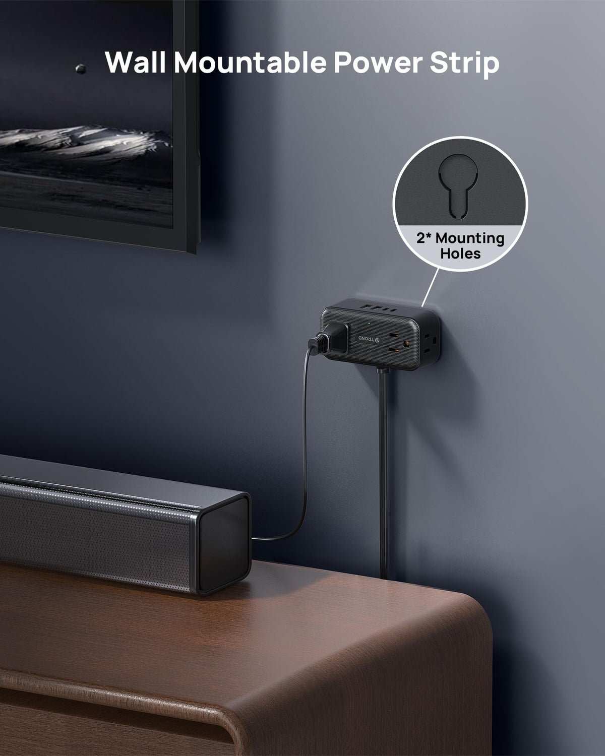 TROND dorm-office desk setup stays organized with a slim hub