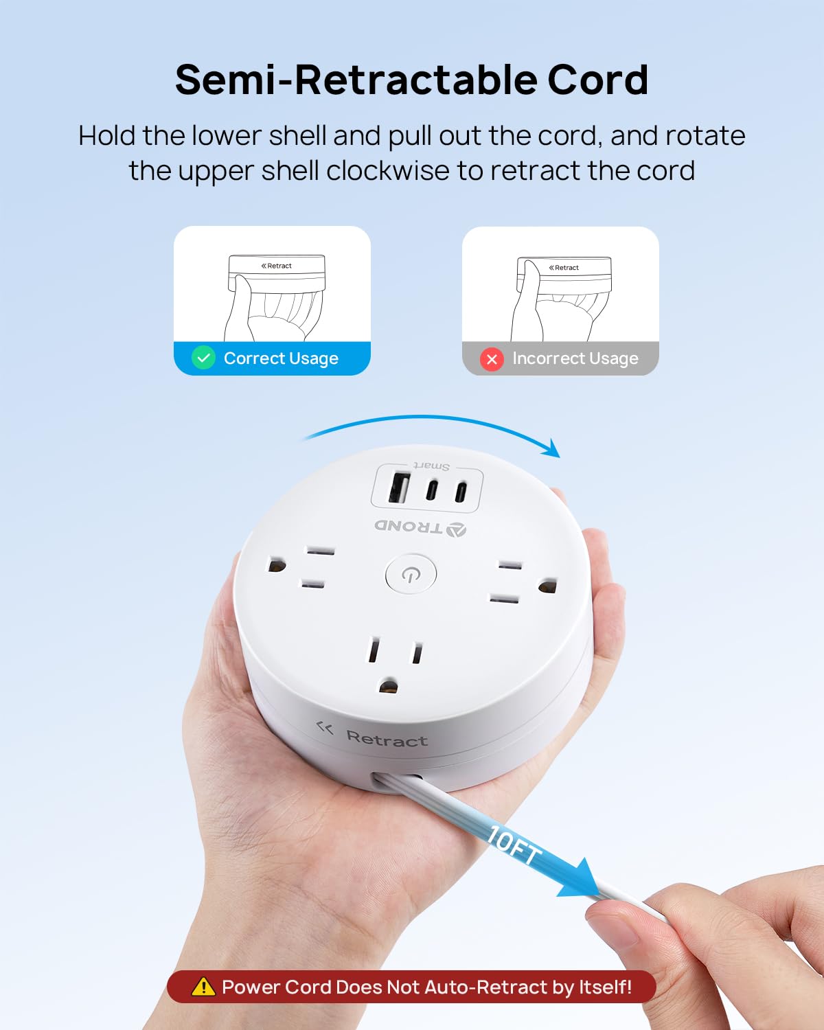 UL94 V-0 flame-retardant housing protects connected devices.