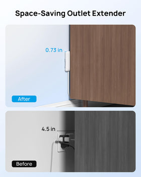 TROND flat plug power strip surge protection protects devices from spikes