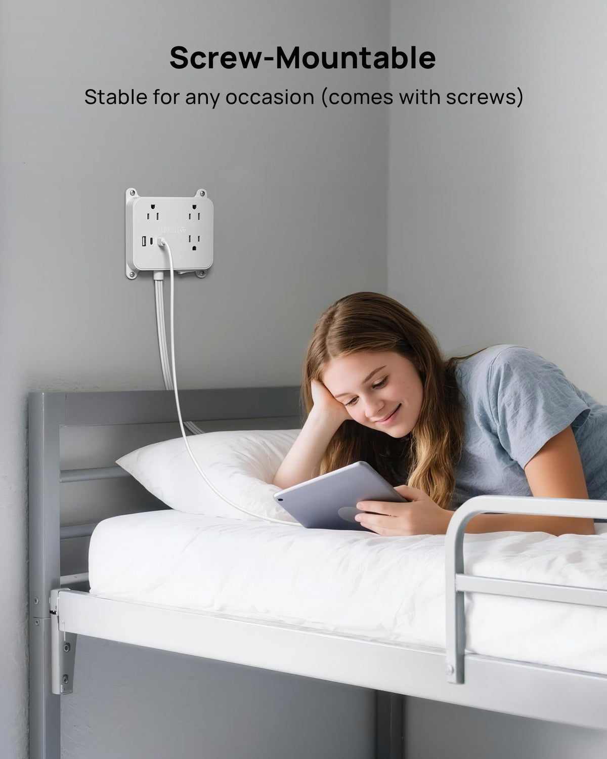 TROND ultra-thin plug design fits tight wall gaps