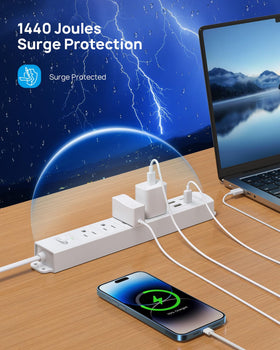 TROND surge protection 1440J safeguards devices during power spikes