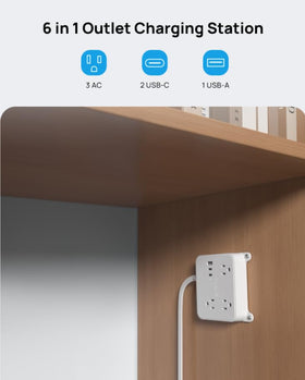 TROND ultra flat plug profile demonstrating furniture clearance benefit