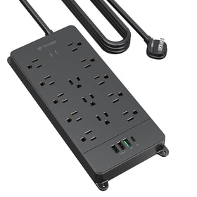 TROND front view showing 13 outlets and neat layout for many devices