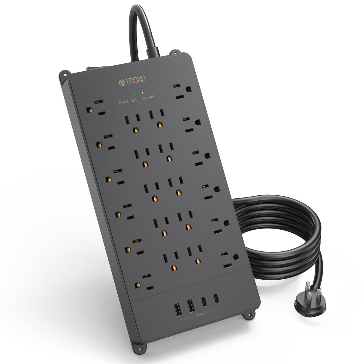 TROND front view showing 22 outlets and clean layout for better organization