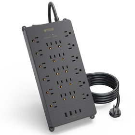TROND front view showing 22 outlets and clean layout for better organization