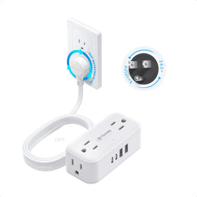 TROND front view showing flat plug and compact body, saves wall space