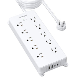 TROND front view showing 10 outlets and USB ports for versatile device charging