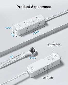 TROND green LED protection indicator shows active surge protection.