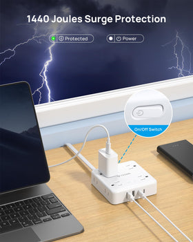 TROND LED indicators and power switch for quick safety status check