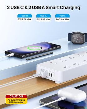 TROND mounted under desk showing secure installation and tidy cable management benefit
