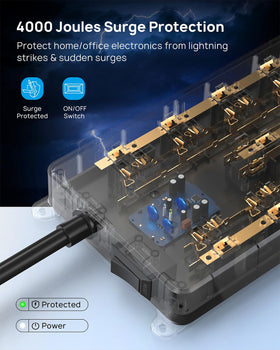 TROND securely mounted under desk to organize and free floor space