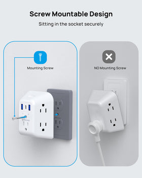 TROND multi plug outlet-on-off-switch provides simple power control.