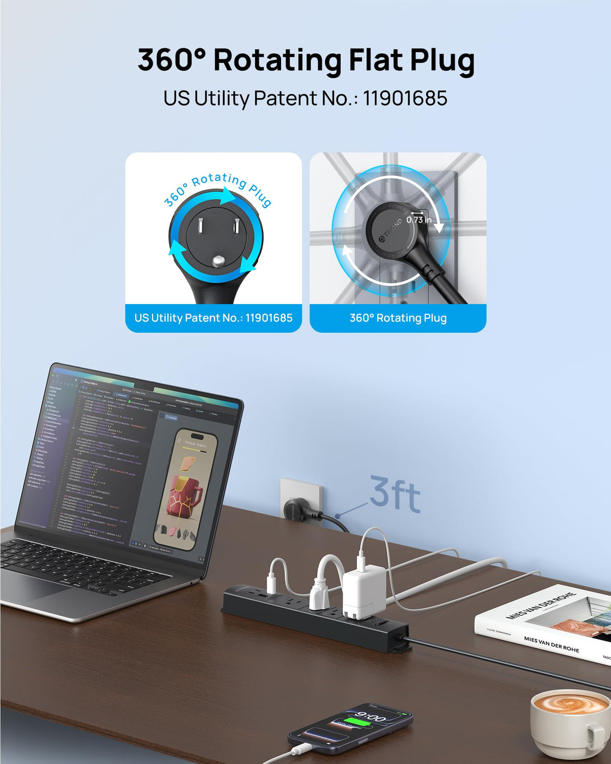 TROND surge protection guards devices with 1440J rating.