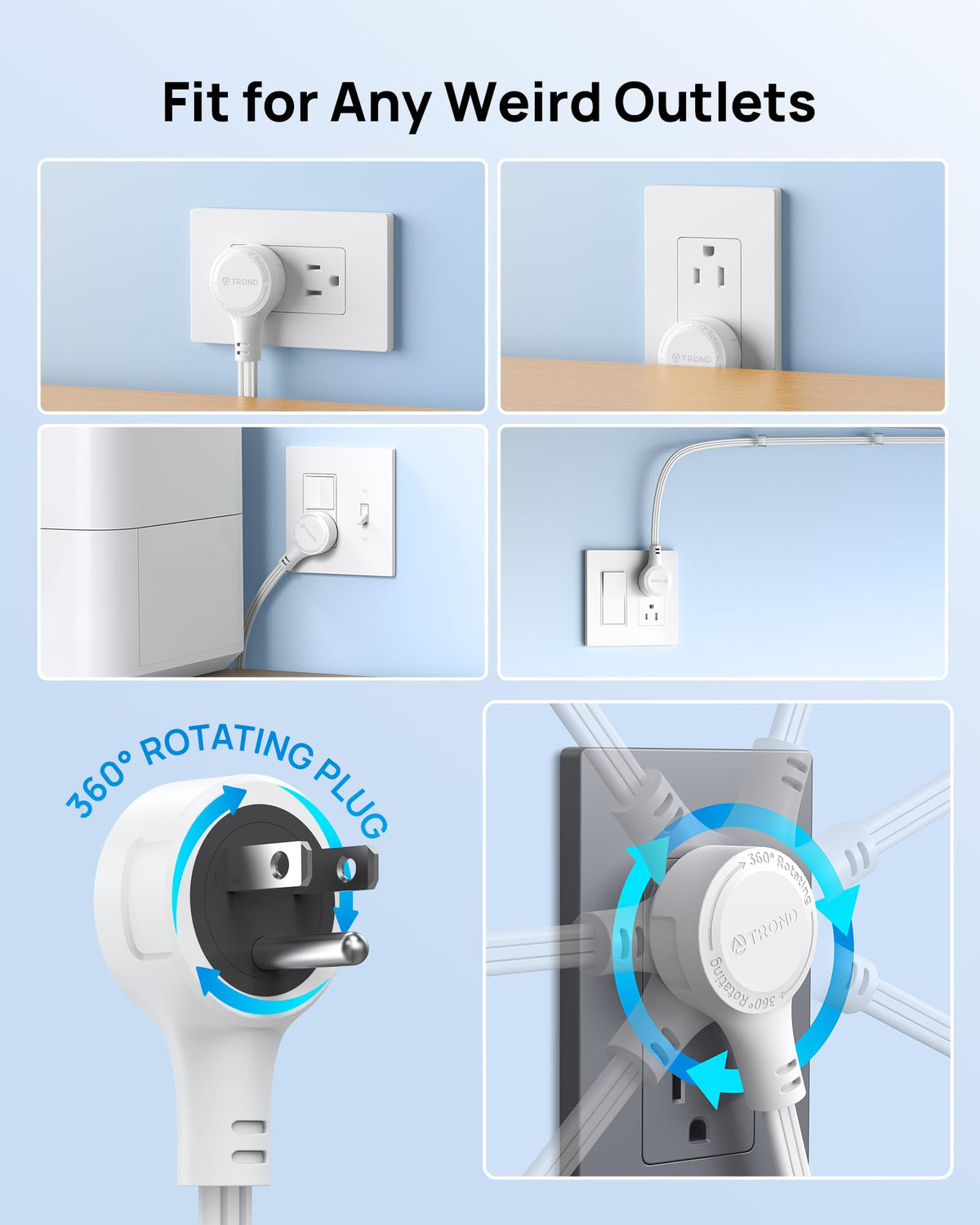 TROND rotating plug closeup demonstrating swivel for tight-wall benefit