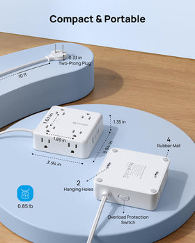 TROND held in hands for size comparison, compact footprint advantage