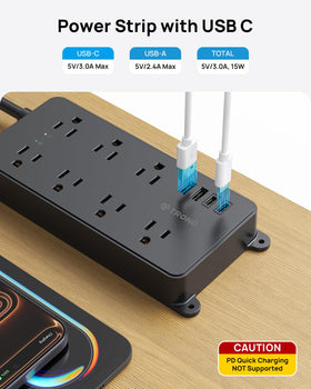 TROND side profile with flat plug showing low-profile design that avoids obstruction